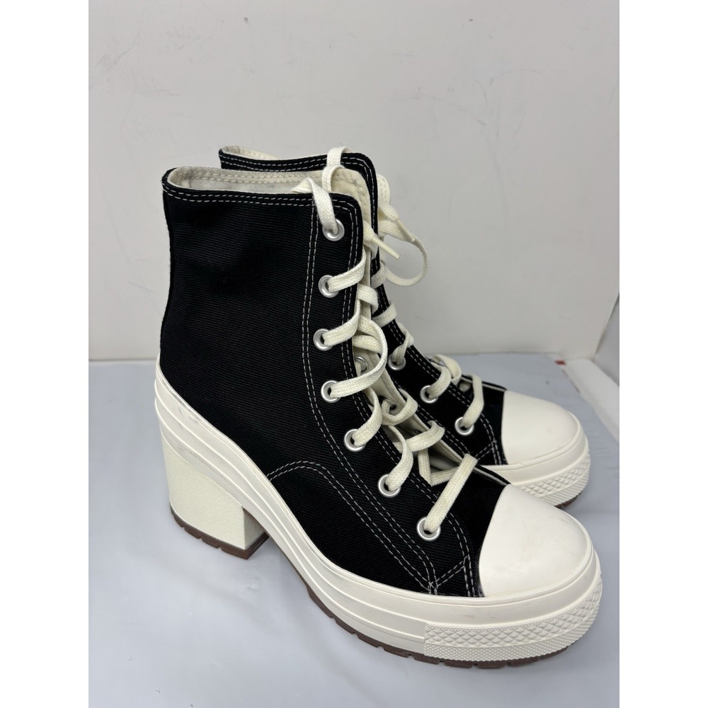 Converse Chuck 70 De Luxe Heel Shoes Black Women size 8